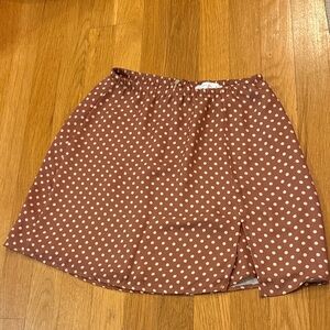 RESA Brown Polka Dot Skirt